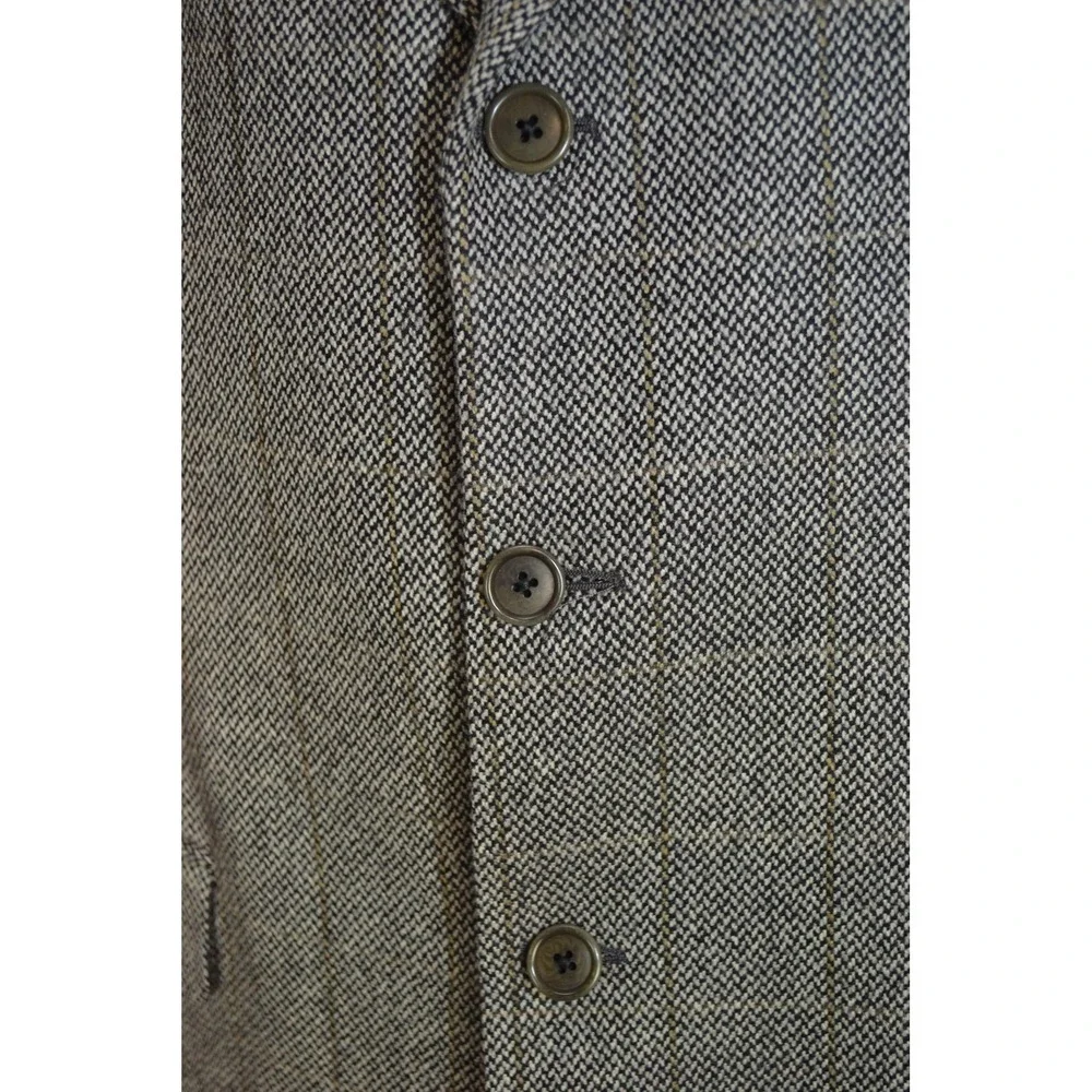 Lubiam 1911 Cashmere Mens 44L Blazer Gray Check Wool Italy Sport Coat Luxury LBM